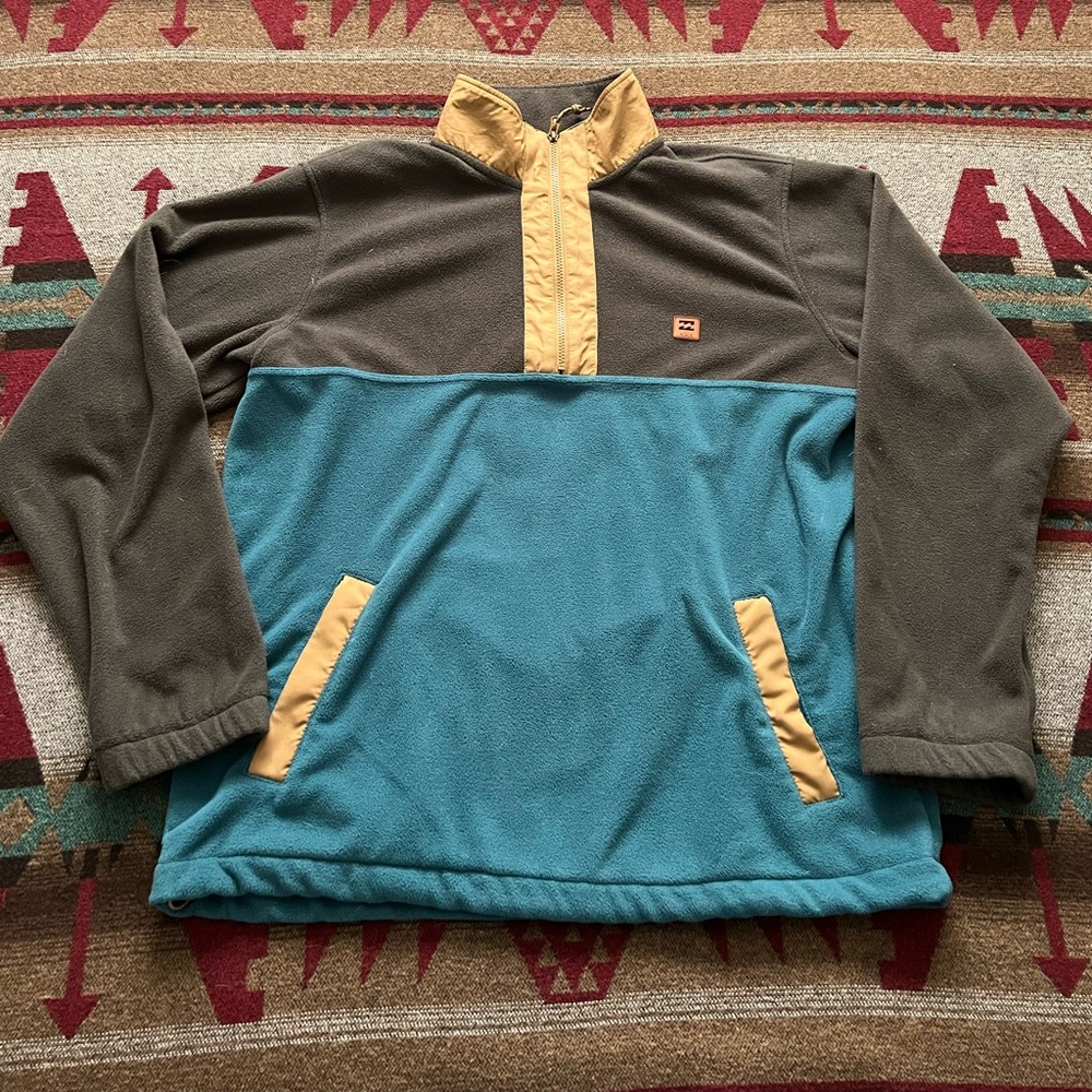 Billabong men’s rain repellent fleece quarter zip